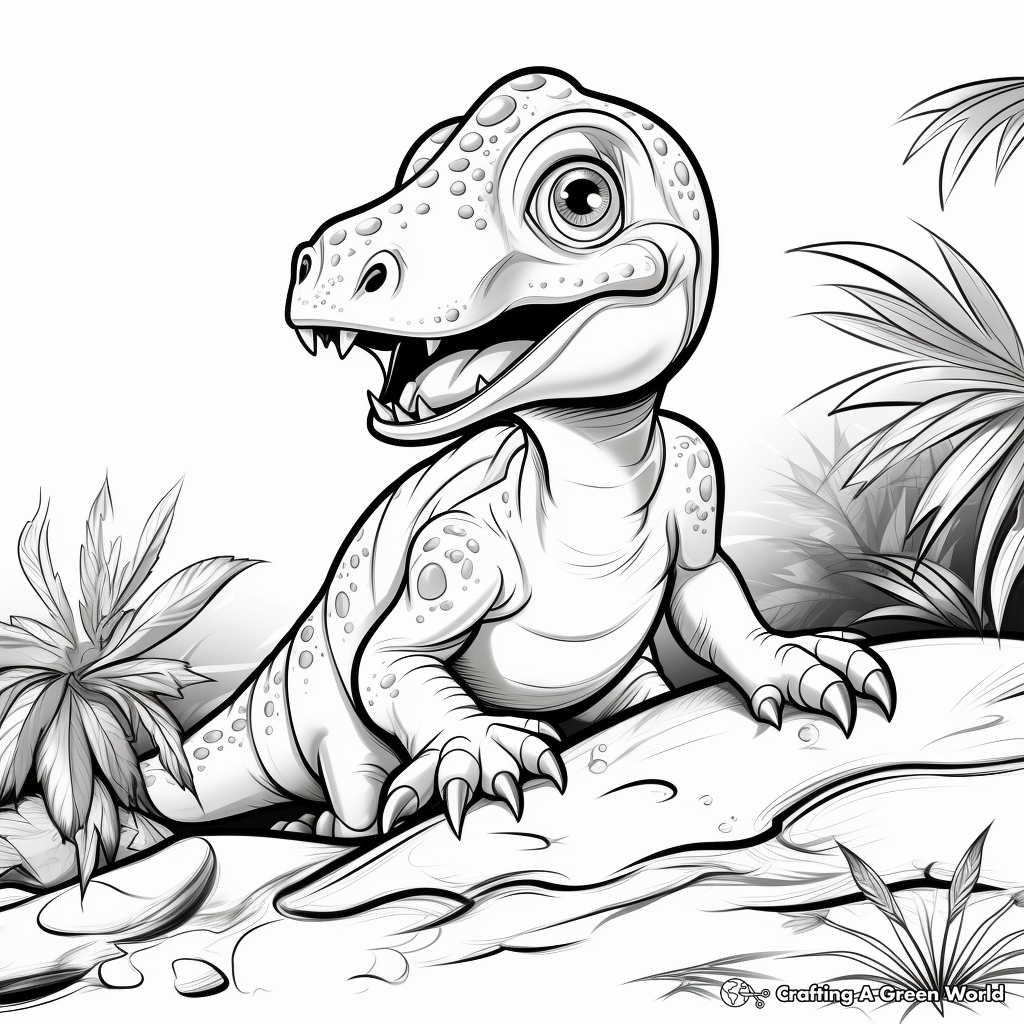 Dinosaur Wonders: Prehistoric Coloring Pages 4