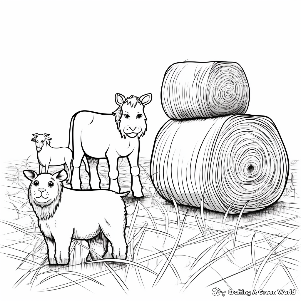 Diverse Types of Hay Coloring Sheets 1