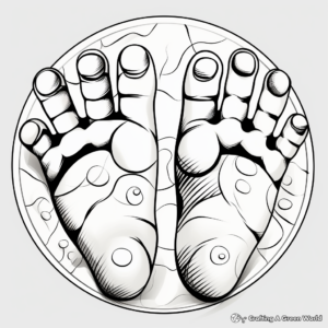 DIY Baby Toe Art Coloring Pages 3