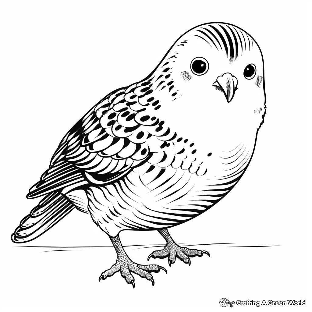 DIY Budgie Coloring Pages: Create Your Own Design 3