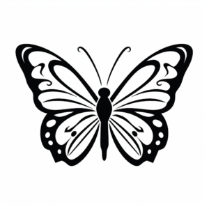 DIY Butterfly Stencil Coloring Pages 1