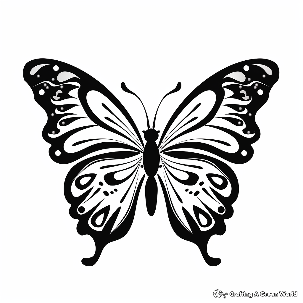 DIY Butterfly Stencil Coloring Pages 2