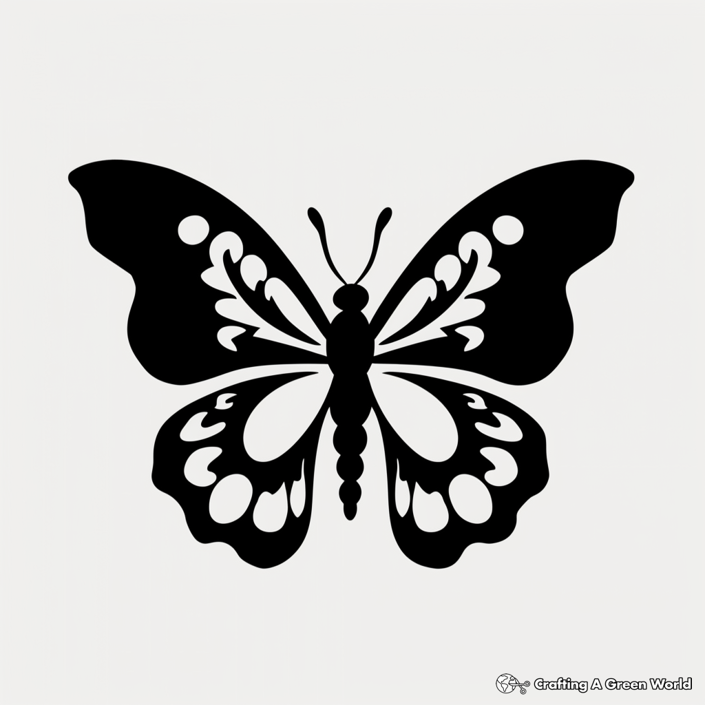 DIY Butterfly Stencil Coloring Pages 3
