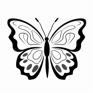 DIY Butterfly Stencil Coloring Pages 4