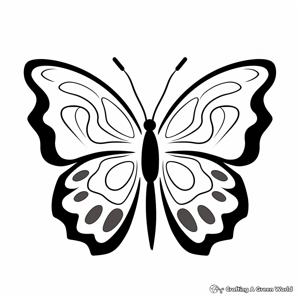 DIY Butterfly Stencil Coloring Pages 4