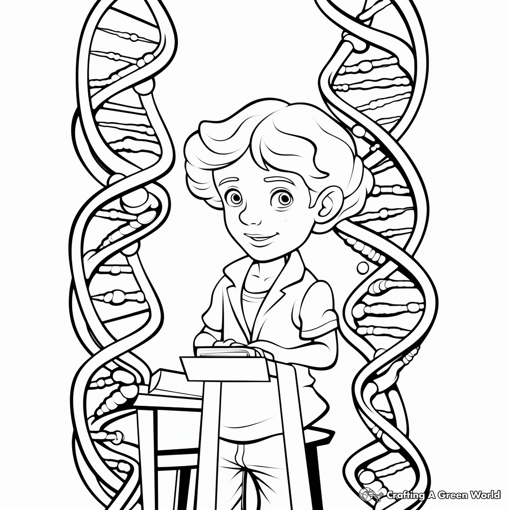 DNA Structure Coloring Pages 2