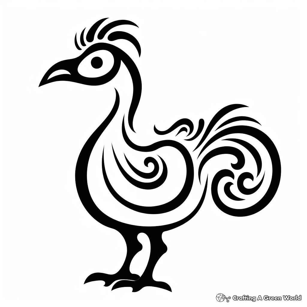 Dodo Bird Silhouette Coloring Pages for All Ages 2