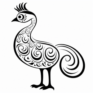 Dodo Bird Silhouette Coloring Pages for All Ages 4