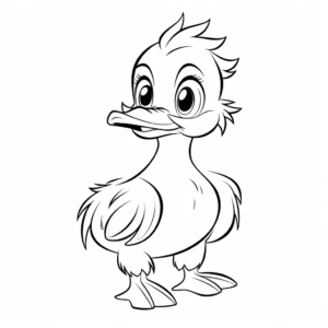 Donald Duck Inspired Duckling Coloring Pages 3