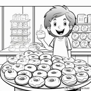 Donut Shop Coloring Pages 2