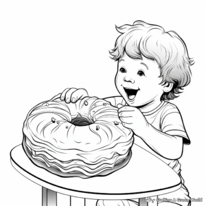 Donut With A Bite Coloring Pages for Realists 2