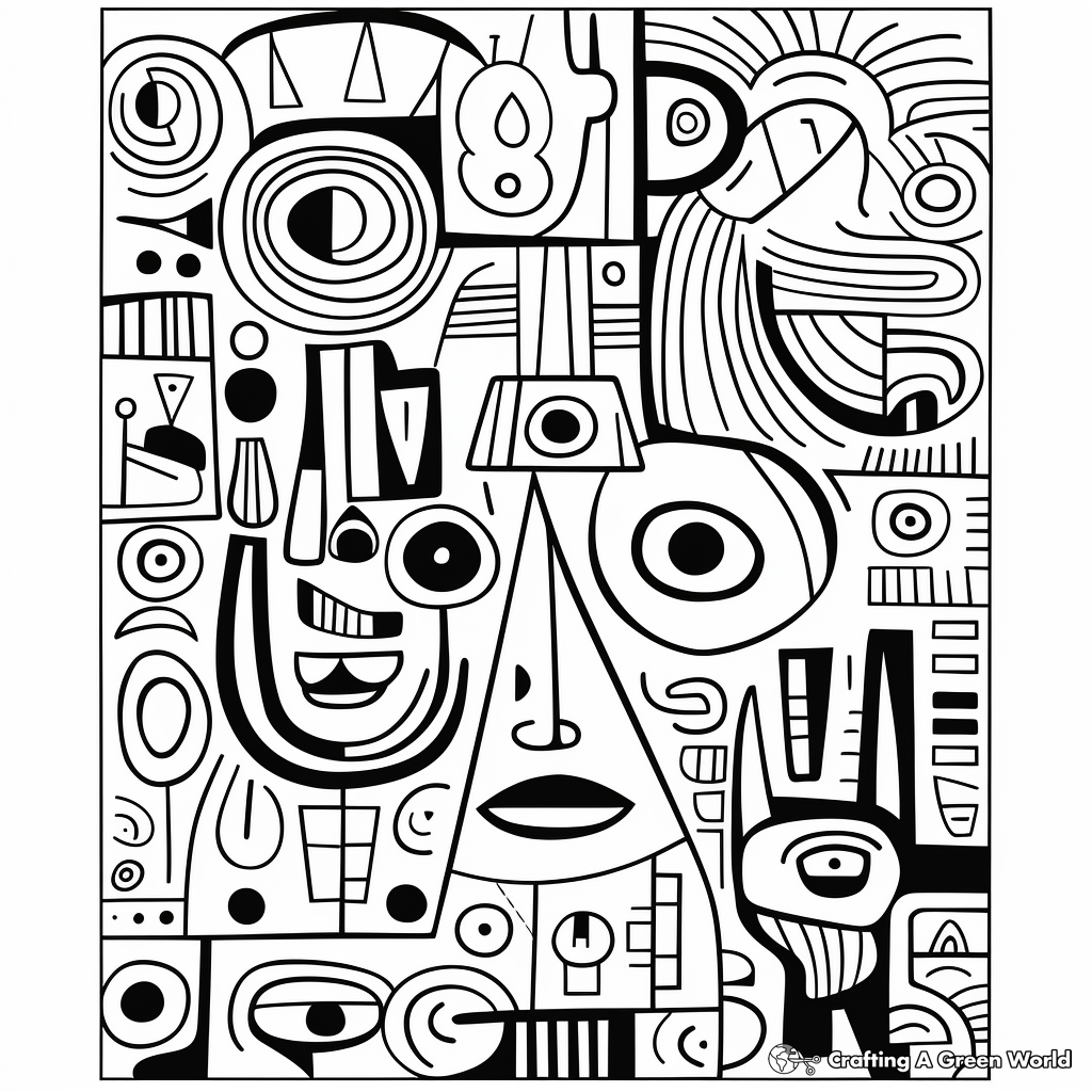 Doodle Fun: Printable Abstract Coloring Pages 3
