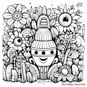 Doodles and Dreamy Designs Coloring Pages 1