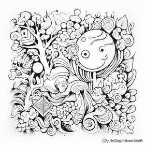 Doodles and Dreamy Designs Coloring Pages 3