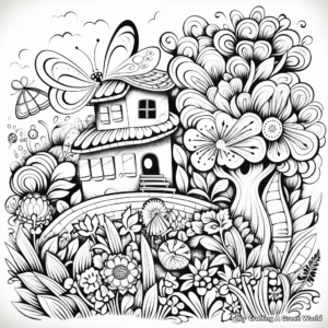 Doodles and Dreamy Designs Coloring Pages 4