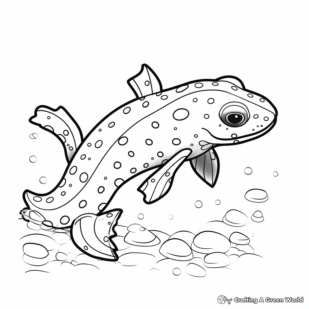 Dotted Spotted Salamander Coloring Pages 2