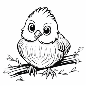 Dove in Different Seasons: Winter Dove Coloring Page 2