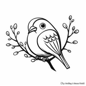 Dove Love Symbol Coloring Pages 3