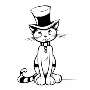 Dr. Seuss' Cat in the Hat Coloring Pages 1