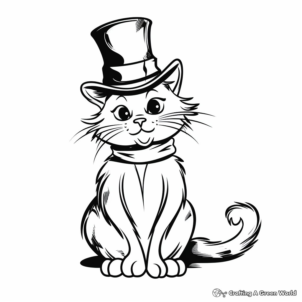 Dr. Seuss' Cat in the Hat Coloring Pages 3