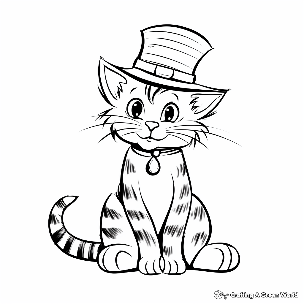 Dr. Seuss' Cat in the Hat Coloring Pages 4