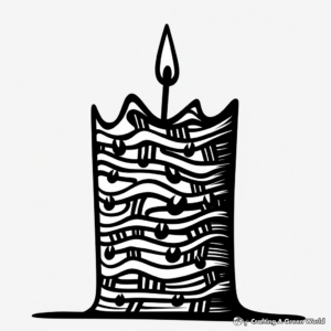 Dramatic Advent Candle Coloring Pages 3