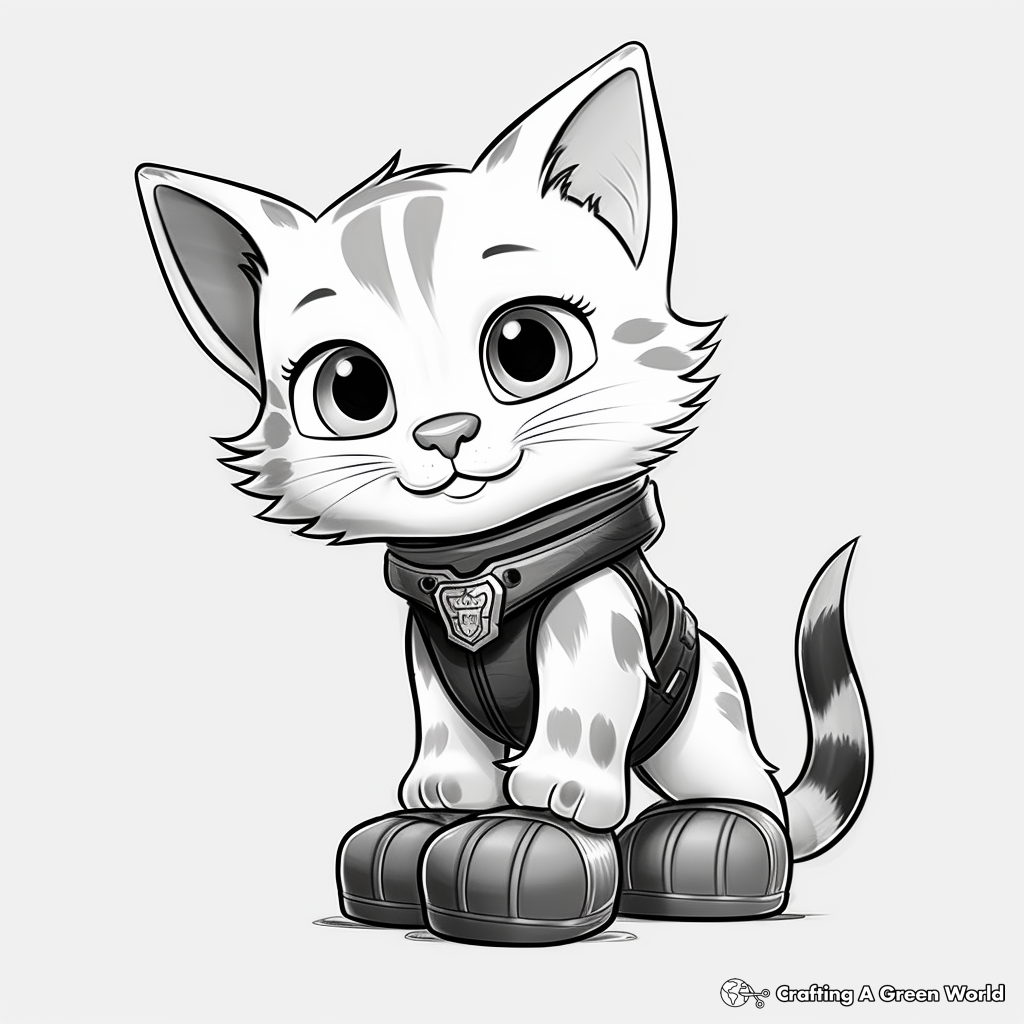 DreamWorks' Puss in Boots Coloring Pages 1