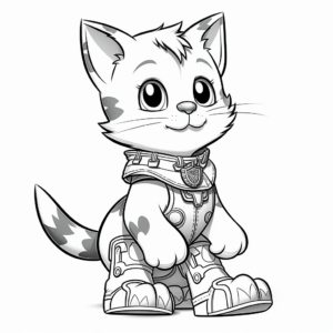 DreamWorks' Puss in Boots Coloring Pages 4