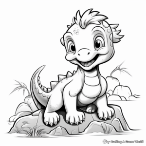 Dynamic Dinosaur Coloring Pages 1