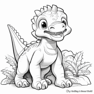 Dynamic Dinosaur Coloring Pages 2