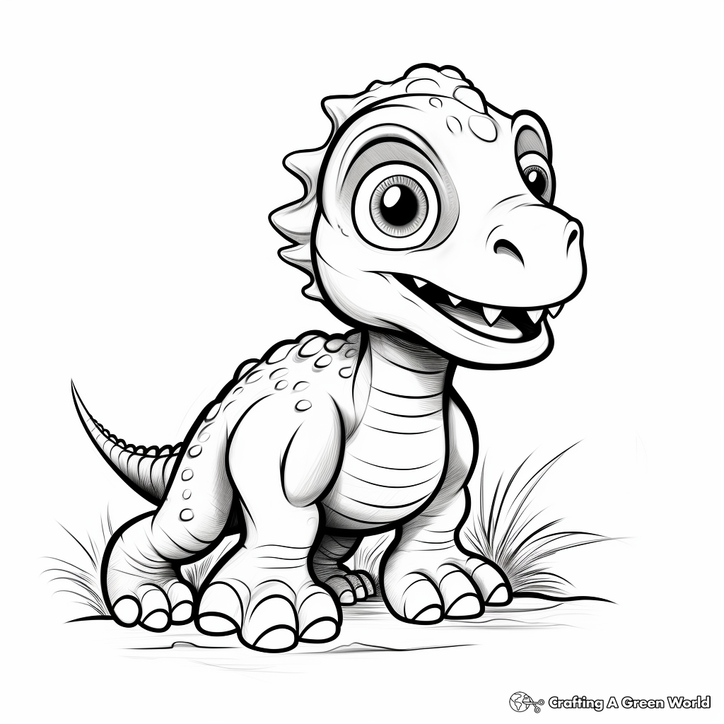 Dynamic Dinosaur Coloring Pages 4