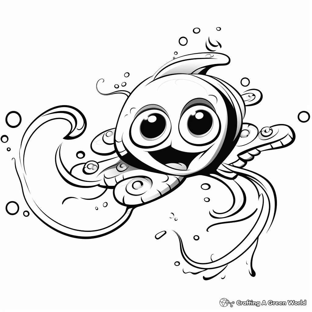 Dynamic Electric Eel Coloring Pages 3