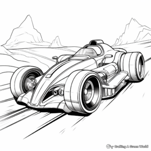 Dynamic Race Car Coloring Pages 4