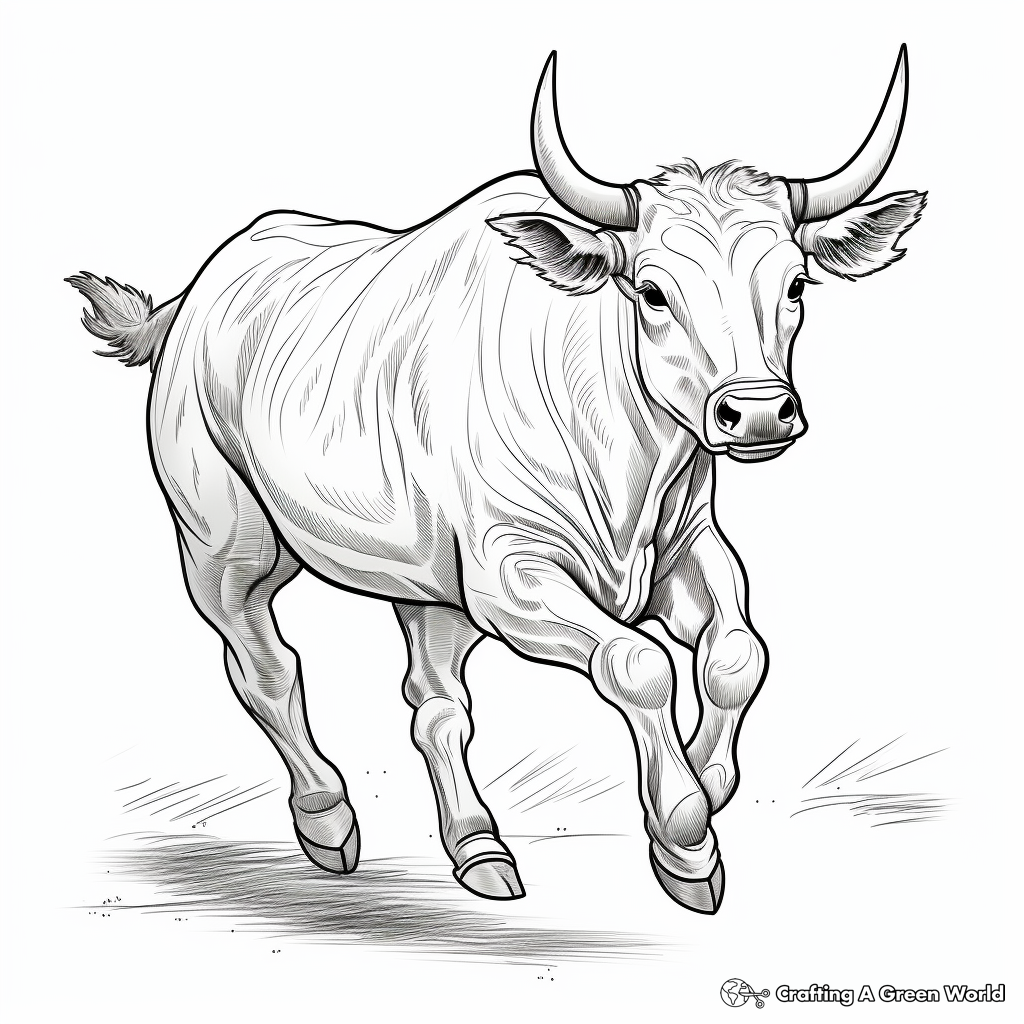 Dynamic Rodeo Longhorn Coloring Pages 1