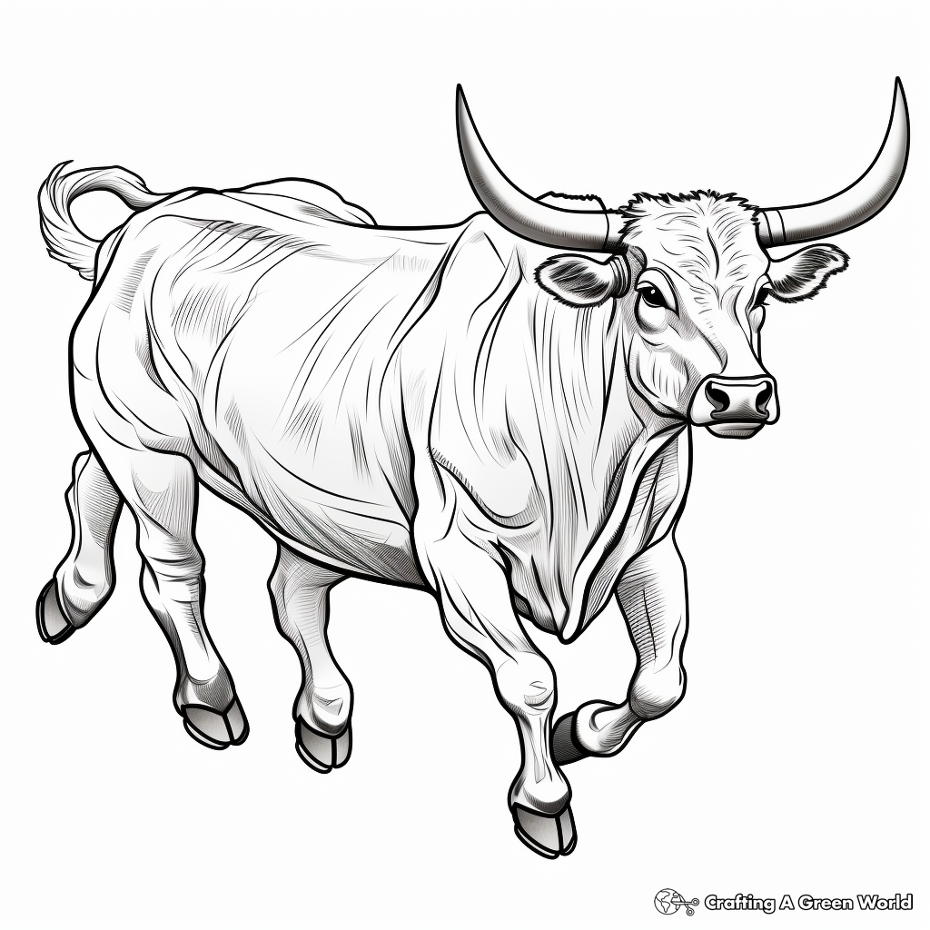 Dynamic Rodeo Longhorn Coloring Pages 2