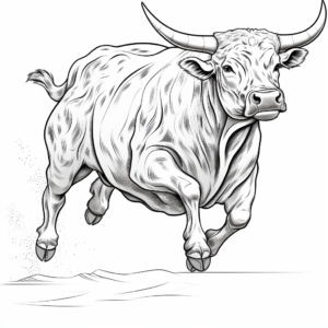 Dynamic Rodeo Longhorn Coloring Pages 4