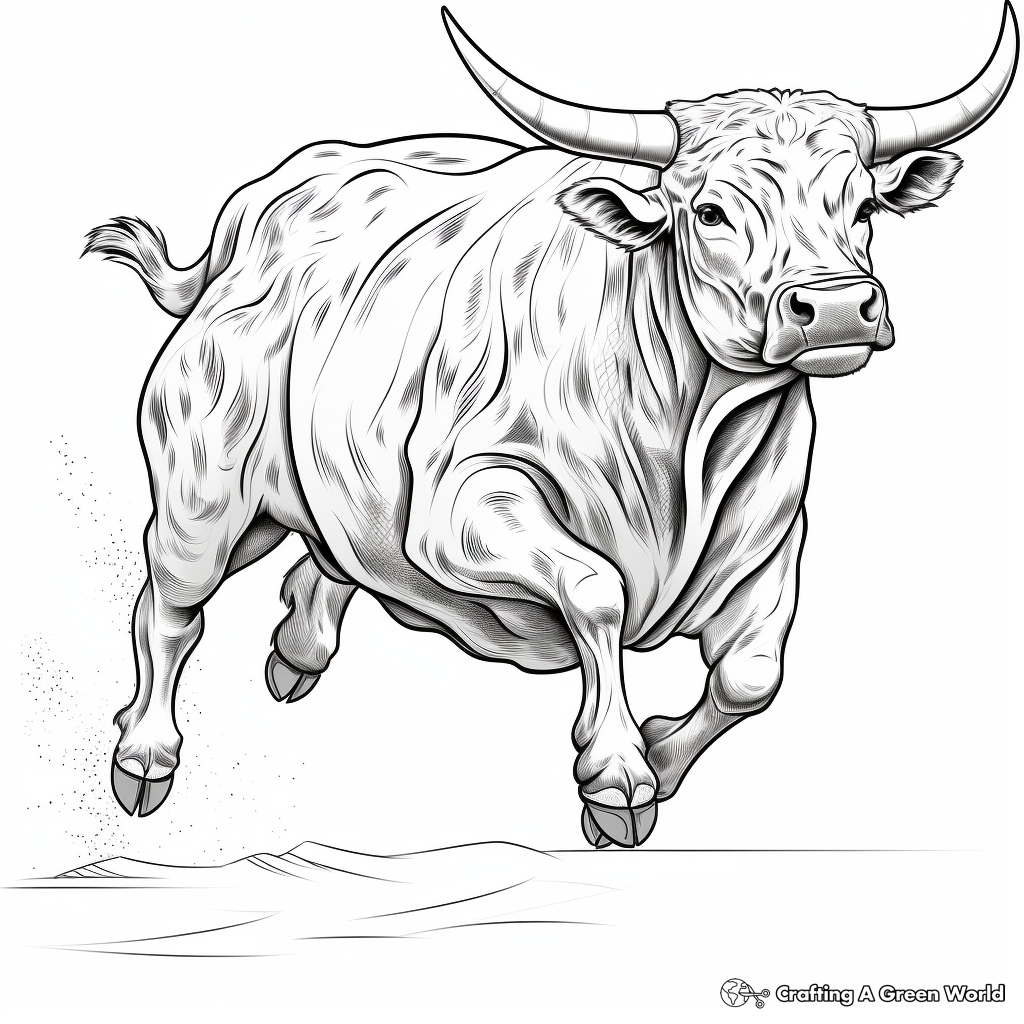 Dynamic Rodeo Longhorn Coloring Pages 4