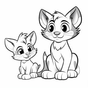 Dynamic Tom and Jerry Coloring Pages 1