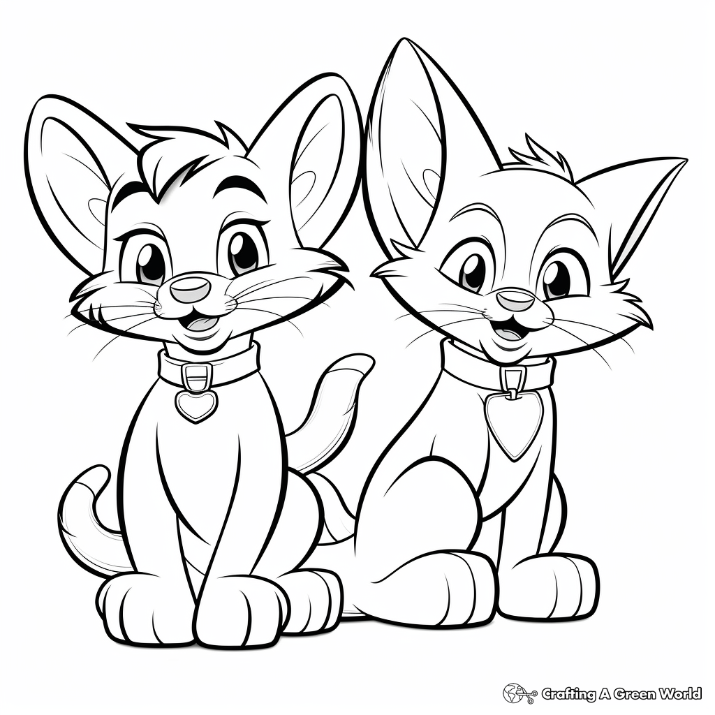 Dynamic Tom and Jerry Coloring Pages 3