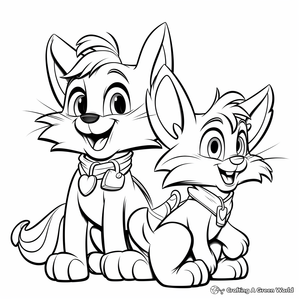 Dynamic Tom and Jerry Coloring Pages 4