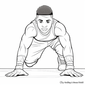 Dynamically Diverse Olympic Athlete Coloring Pages 1