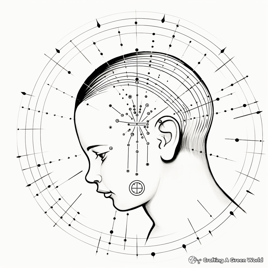 Ear Acupuncture Points Coloring Pages 1