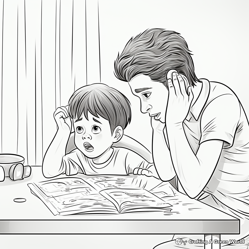 Ear Infections Learning and Coloring Pages 2