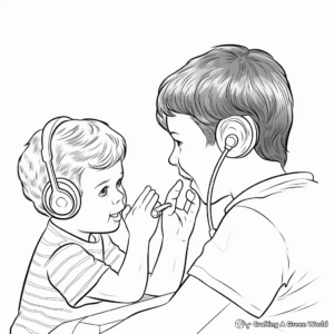 Ear Infections Learning and Coloring Pages 4
