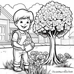 Earth-friendly Arbor Day Coloring Pages 3