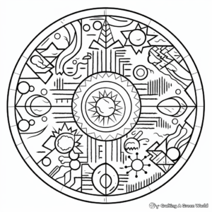 Earthy Mandala Coloring Pages for Relaxation 1