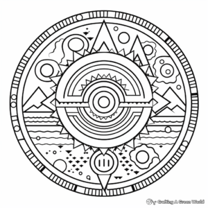 Earthy Mandala Coloring Pages for Relaxation 2