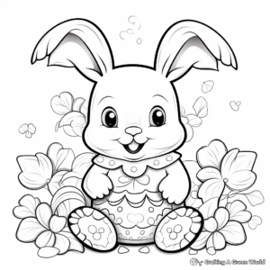 Easter Bunny Sugar Cookie Coloring Pages 3