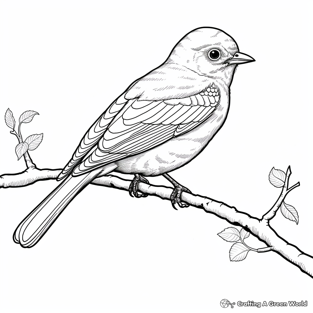 Eastern Bluebird Coloring Pages for Birdwatchers 1