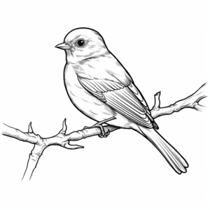 Eastern Bluebird Coloring Pages for Birdwatchers 2